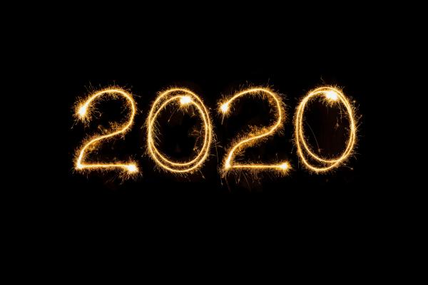 2020, С Новым Годом, Блеск, Бенгальские Огни, 10K, HD, 2K, 4K, 5K, 8K, 10K