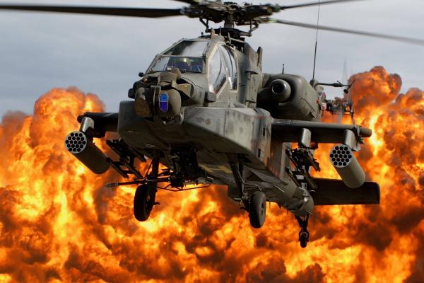 Apache Ah-64, Ударный Вертолет, Армия Сша, Сша. Воздушные Силы, HD, 2K, 4K