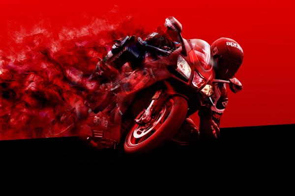 Aprilia Racing, Гоночный Мотоцикл, Красный, HD, 2K, 4K