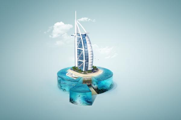 Арт, Burj Al Arab Hotel, HD, 2K, 4K