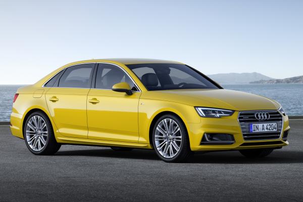 Audi-A4, Желтый, Франкфурт 2015, HD, 2K, 4K