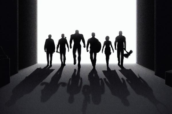 Мстители: Эндшпиль, Черный, Темный, HD, 2K