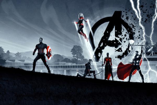 Мстители: Эндшпиль, Капитан Америка, Тор, Капитан Марвел, Соколиный Глаз, HD, 2K, 4K, 5K