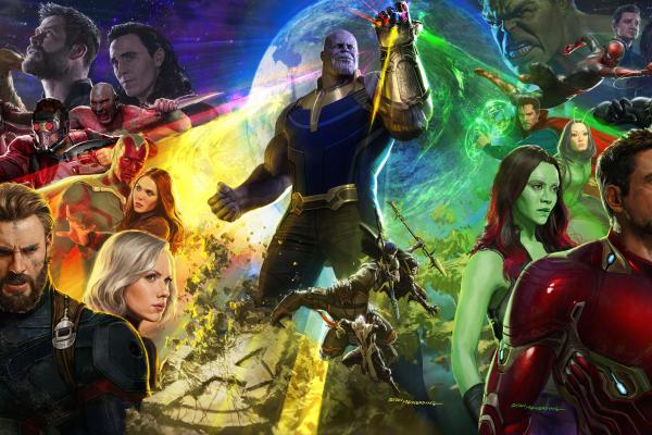 Avengers: Infinity War, Captain America, Spiderman, Hawkeye, Wanda Maximoff, Iron Man, Art, 8К, HD, 2K, 4K, 5K, 8K