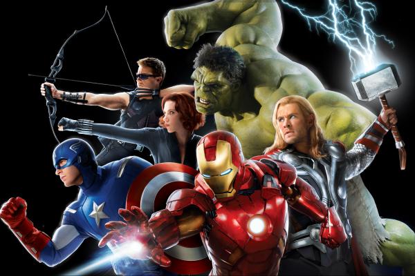 Мстители, Капитан Америка, Халк, Железный Человек, Тор, Соколиный Глаз, Черная Вдова, Marvel Comics, Marvel Super Heroes, HD, 2K, 4K, 5K