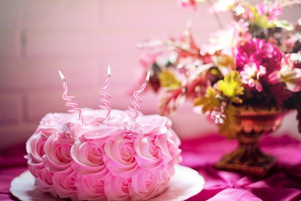 День Рождения Торт, Чек, Розовый, HD, 2K, 4K, 5K