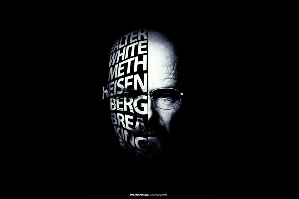 Breaking Bad, Уолтер Уайт, Типография, HD, 2K, 4K