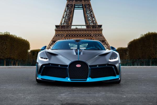 Bugatti Divo, Эйфелева Башня, HD, 2K