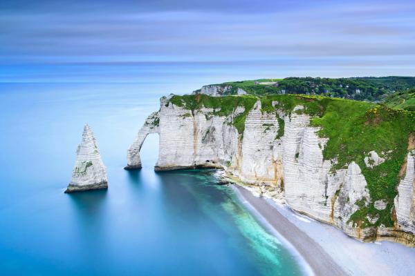 Chemin Des Douaniers, Нормандия, Франция, Пляж, Скалы, Океан, Вода, Горы, HD, 2K, 4K