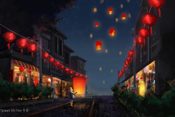 Китайский Новый Год, Фестиваль Фонарей, HD, 2K, 4K