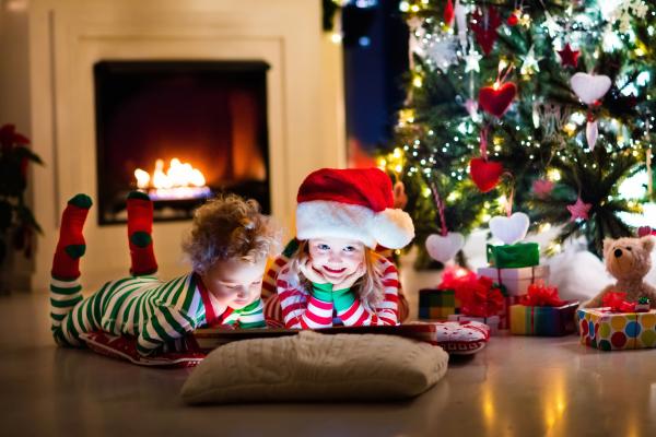 Рождество, Подарки, Дети, Колпак Санта-Клауса, Украшения, HD, 2K, 4K