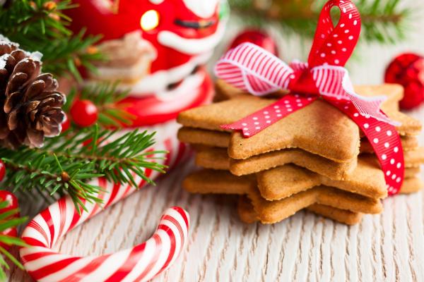 Рождество, Новый Год, Cookies, Candy, HD, 2K, 4K, 5K
