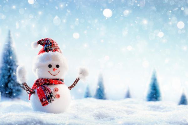 Рождество, Новый Год, Snow, Winter, Snowman, HD, 2K, 4K, 5K, 8K