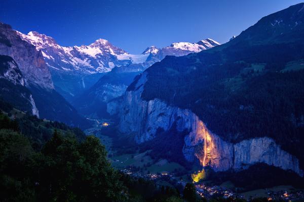 Глубокая Долина, Горы, Швейцария, HD, 2K, 4K