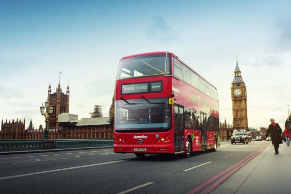 Электрический Автобус, Лондон, Первый Электрический Двухэтажный Автобус, HD, 2K, 4K