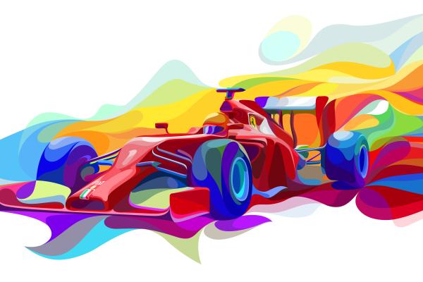 Ferrari, Формула Один, Нео Футуристический, HD, 2K, 4K, 5K, 8K