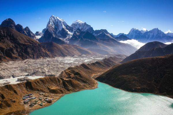 Ледниковое Озеро, Бирюза, Скалистые Горы, Гималаи, HD, 2K