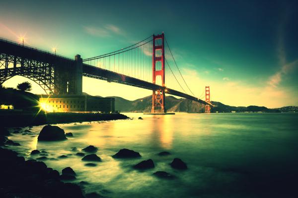 Мост Золотые Ворота, Подвесной Мост, Сан-Франциско, Округ Марин, Калифорния, HD, 2K, 4K, 5K