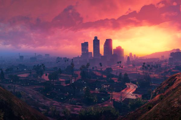 Grand Theft Auto V, Лос-Сантос, Сансет, HD, 2K, 4K