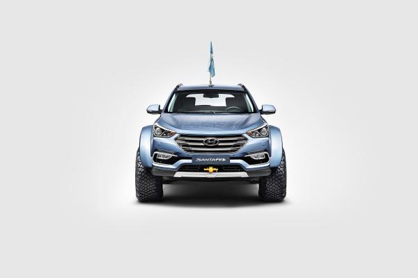 Hyundai Santa Fe, Арктик Тракс, 2017, HD, 2K, 4K