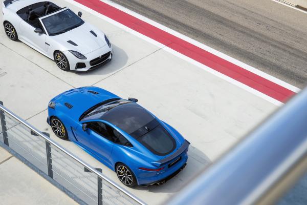 Jaguar F-Type Svr, Спорткары, Синий Белый, HD, 2K, 4K