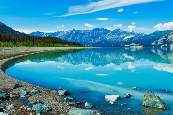 Озеро Клуане, Горы, Пейзаж, Юкон, Канада, HD, 2K, 4K, 5K