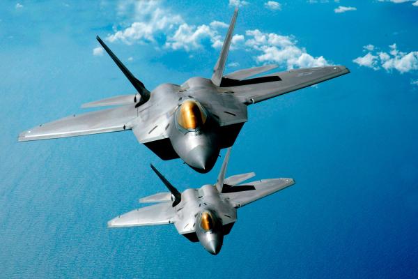 Lockheed Martin F-22 Raptor, Стелс-Истребители, HD, 2K