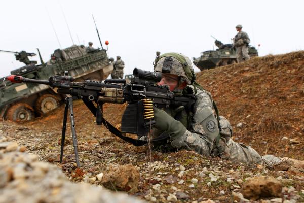 M249, Lmg, Ручной Пулемет, Saw, Mk 48, Солдат, Сша. Армия, Обучение, HD, 2K, 4K, 5K