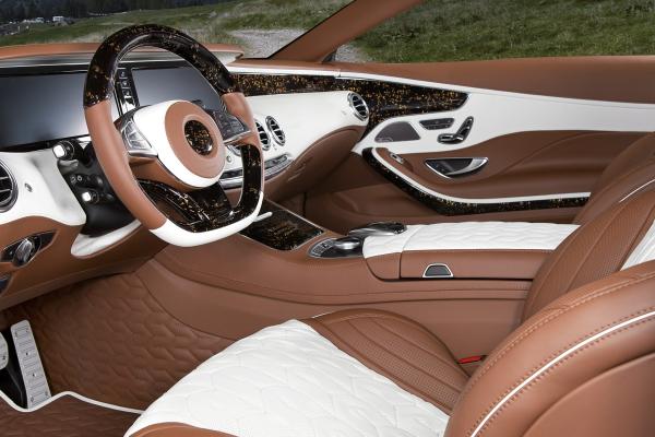 Mansory, Mercedes-Benz S 63, Coupe, Platinum Edition, Geneva Auto Show 2016, Интерьер, HD, 2K, 4K