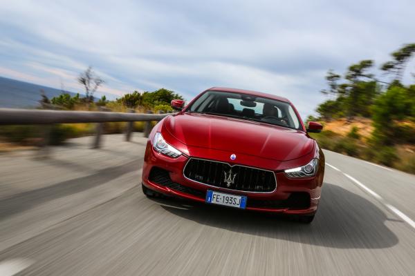 Maserati Ghibli S Q4, Paris Auto Show 2016, Красный, HD, 2K, 4K