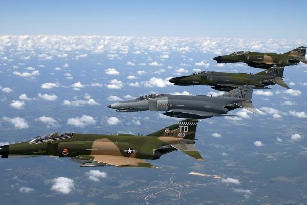 Mcdonnell Douglas F-4 Phantom Ii, F 4, Истребитель-Бомбардировщик, Фантом 2, Ввс Сша, Истребитель, HD, 2K, 4K