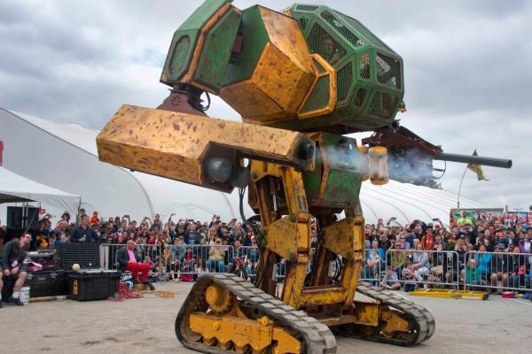Megabot, Военный Робот, Maker Faire 2015, Роботы, HD, 2K, 4K