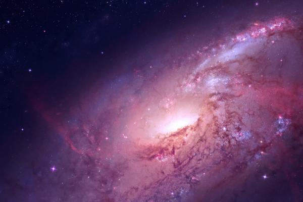 Мессье 106, Спиральная Галактика, HD, 2K
