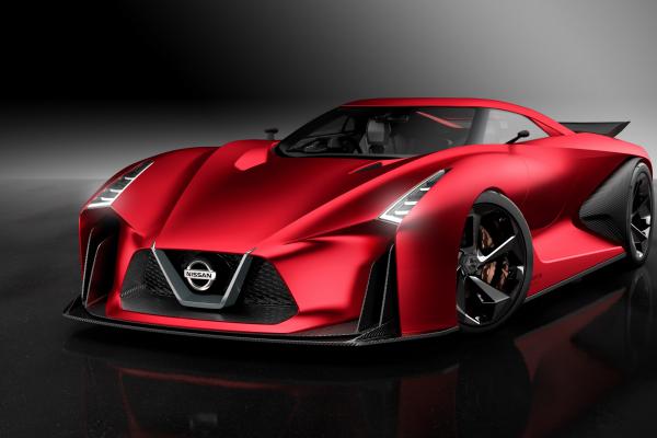Nissan 2020 Vision Gran Turismo, Красный, Концепт, Ниссан, Суперкар, Роскошные Автомобили, Спорткар, Скорость, Тест-Драйв, HD, 2K, 4K