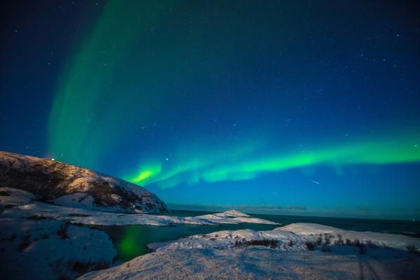 Северное Сияние, Северное Сияние, Звездное Небо, Норвегия, HD, 2K