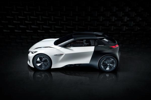 Peugeot Fractal, Электромобили, Белый, Черный, HD, 2K, 4K