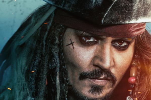 Пираты Карибского Моря: Мертвецы Не Рассказывают Сказки, Johnny Depp, HD, 2K, 4K, 5K