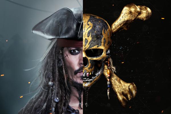 Пираты Карибского Моря: Мертвецы Не Рассказывают Сказки, Джонни Депп, Капитан Джек Воробей, HD, 2K, 4K, 5K, 8K