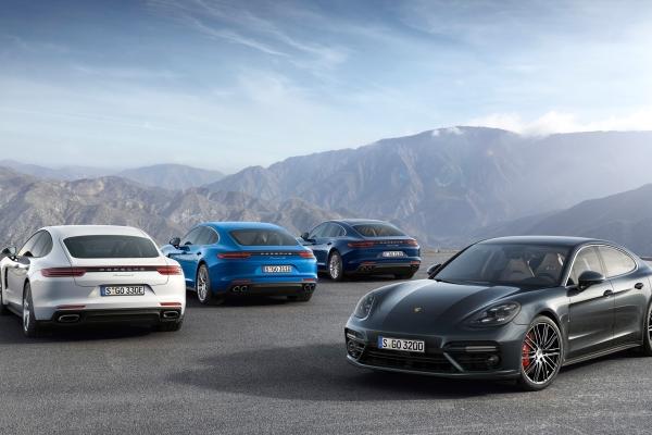 Porsche Panamera 4 E-Hybrid, Автомобили 2018 Года, HD, 2K