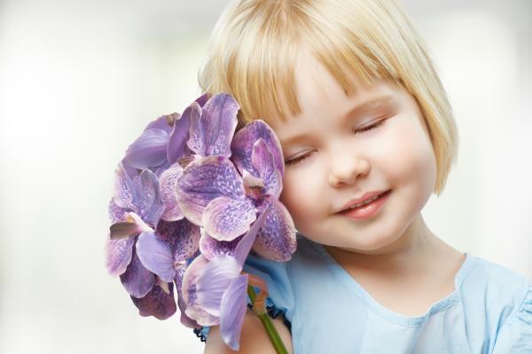 Фиолетовые Орхидеи, Милая Девушка, HD, 2K