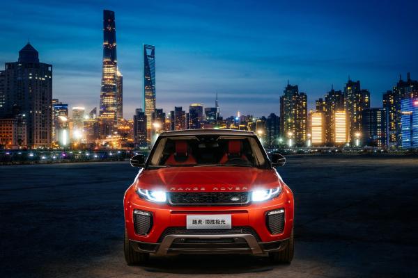 Range Rover Evoque, Красный Цвет, Город, Ночь, HD, 2K, 4K