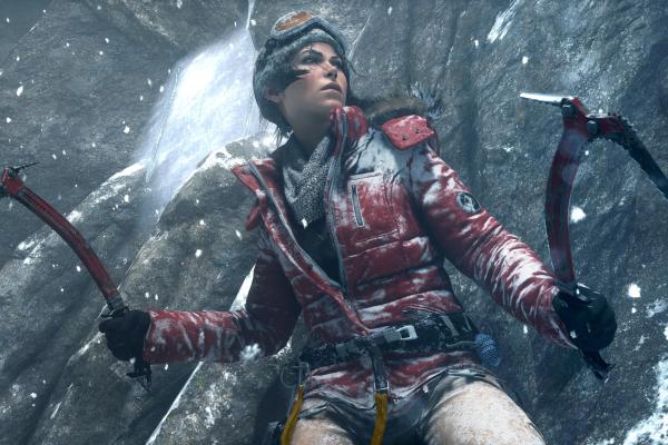 Rise Of The Tomb Raider, Лара Крофт, Game, Лук, Лёд, Арт, Best Games, Sci-Fi, Ps4, Xbox One, HD, 2K, 4K