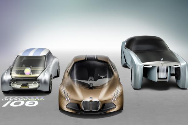 Rolls-Royce Vision Next 100, Bmw, Mini, Автомобили Будущего, Футуризм, Серебро, HD, 2K, 4K