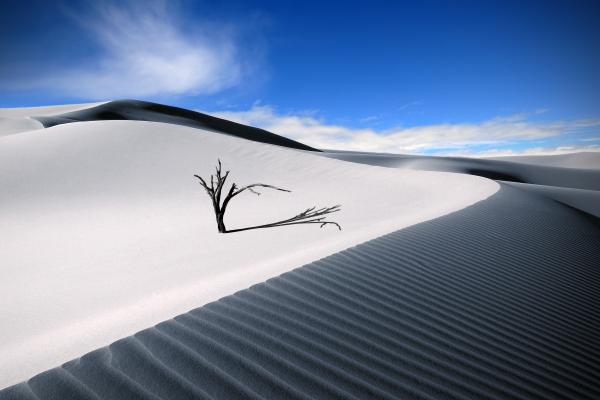 Песчаная Дюна, Пустыня, Голубое Небо, Cgi, HD, 2K