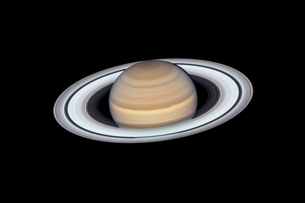 Сатурн, Кольца Сатурна, Черный Фон, Космический Телескоп Хаббла, HD, 2K