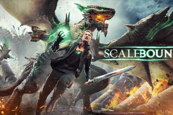 Scalebound, Игра, Фэнтези, Лучник, Дракон, Зеленый, Лук, Меч, Воин, Xbox, Пк, HD, 2K, 4K