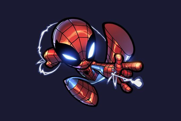 Spider-Man, Chibi, HD, 2K, 4K