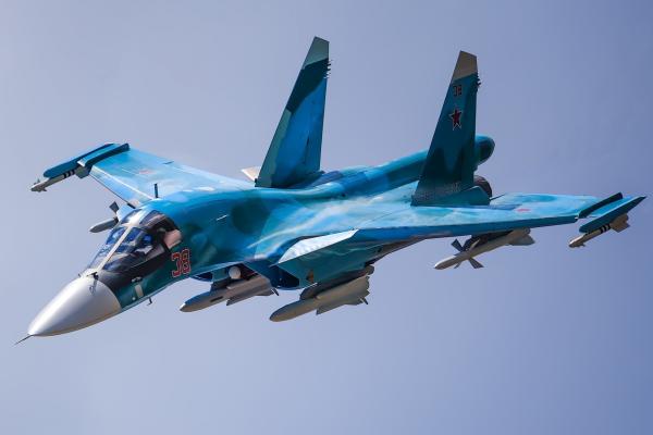 Сухой Су-34, Истребитель, Российская Армия, Ввс России, HD, 2K, 4K