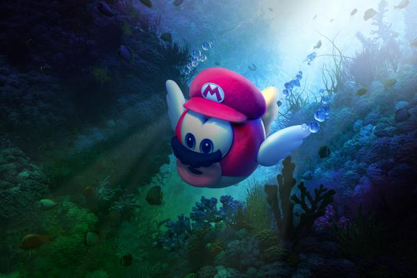 Супер Марио Одиссея, Подводный, HD, 2K, 4K, 5K