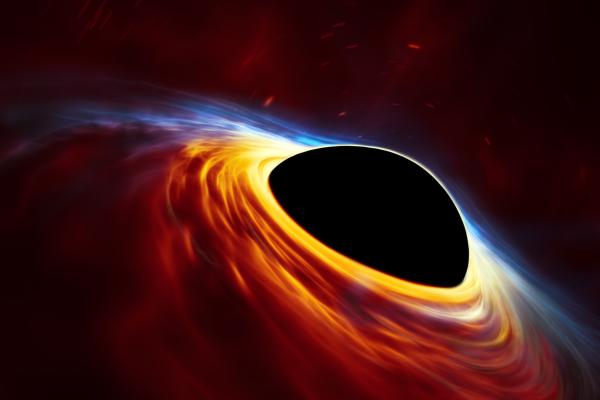 Сверхмассивная Черная Дыра, Аккреционный Диск, Вспышка Света, Сверхновая, Взрыв, HD, 2K, 4K
